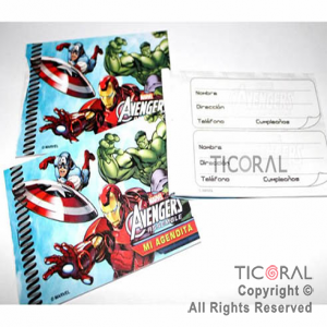 AVENGERS AGENDA MINI x 10